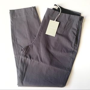 Everlane Side Zip Stretch Cotton Work Pant in Slate Gray, Size 14, NWT